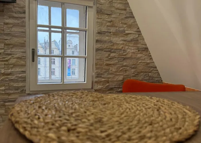 Romantique Vue Beffroi Place Des Heros Appartement